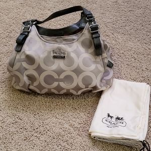 Silver COACH Handbag